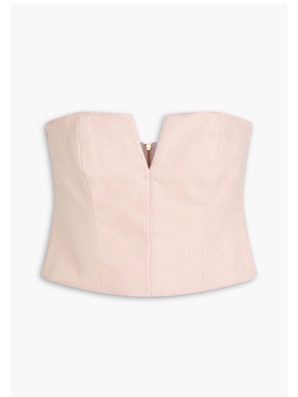 Zimmermann Blush Corset Strapless Crop Top size AU0/US4.